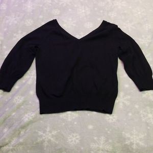Black V-Neck Sweater